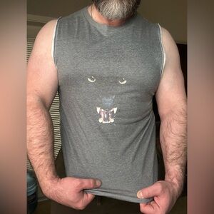 Cotton on sleeve less wildcat front print preowned sz S